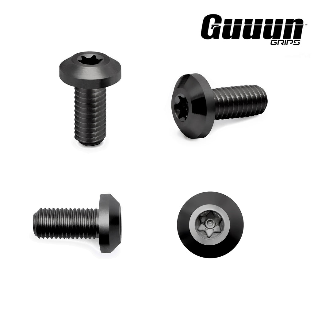 Guuun CZ Grips Screws, 4 O Rings, T10 Torx Key, 4 Stainless Steel Screws Fancy CZ Screws CZ-Screw-GK - Guuun Grips