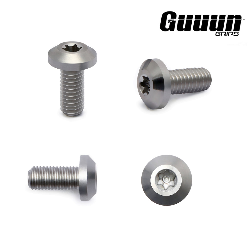 Guuun CZ Grips Screws, 4 O Rings, T10 Torx Key, 4 Stainless Steel Screws Fancy CZ Screws CZ-Screw-GK - Guuun Grips