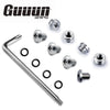 Guuun 1911 Grip Screws Bushings, T10 Torx Key, 4 O Rings, Stainless Steel Silver, Short bushing - Guuun Grips