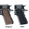 Guuun G10 1911 Grips For Full Size Government Ambi Safety Cut Custom OPS Texture H1-X - Guuun Grips