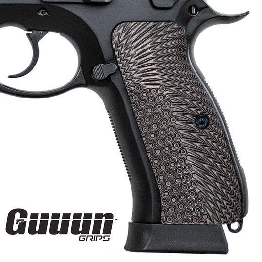 Guuun G10 Grips CZ 75 Grips Thin OPS Texture Full Size SP-01 Tactical Pistol Grips H6 A - Guuun Grips