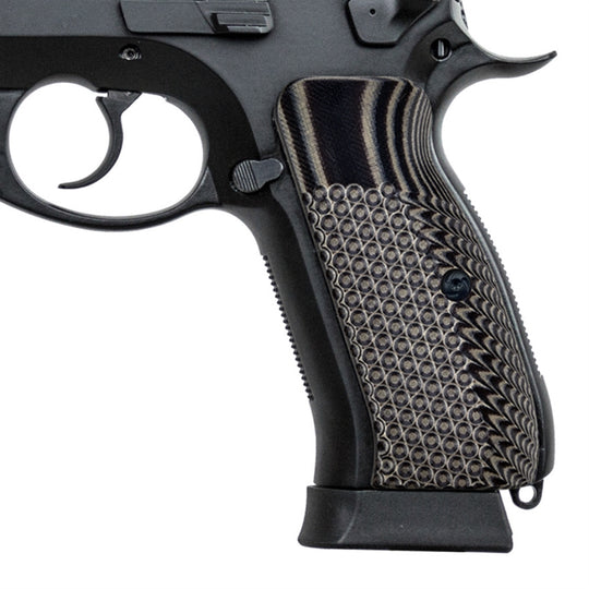 Guuun CZ 75 Grips, G10 SP01 Tactical Grips Full Size Thin, Golf Ball Dimple Texture H6 GOLF - Guuun Grips