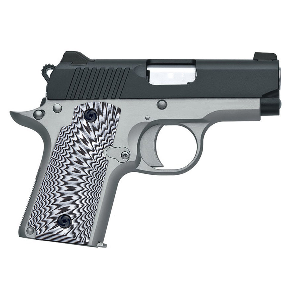 Guuun Kimber Micro Carry 380 ACP G10 Grips with Ambi, Sunburst Tactical Texture K3-S - Guuun Grips