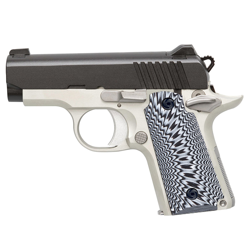 Guuun Kimber Micro Carry 380 ACP G10 Grips with Ambi, Sunburst Tactical Texture K3-S - Guuun Grips