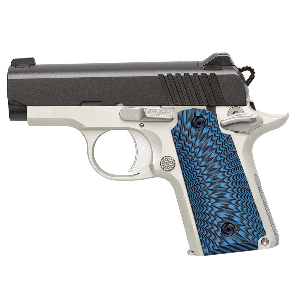 Guuun Kimber Micro Carry 380 ACP G10 Grips with Ambi, Sunburst Tactical Texture K3-S - Guuun Grips