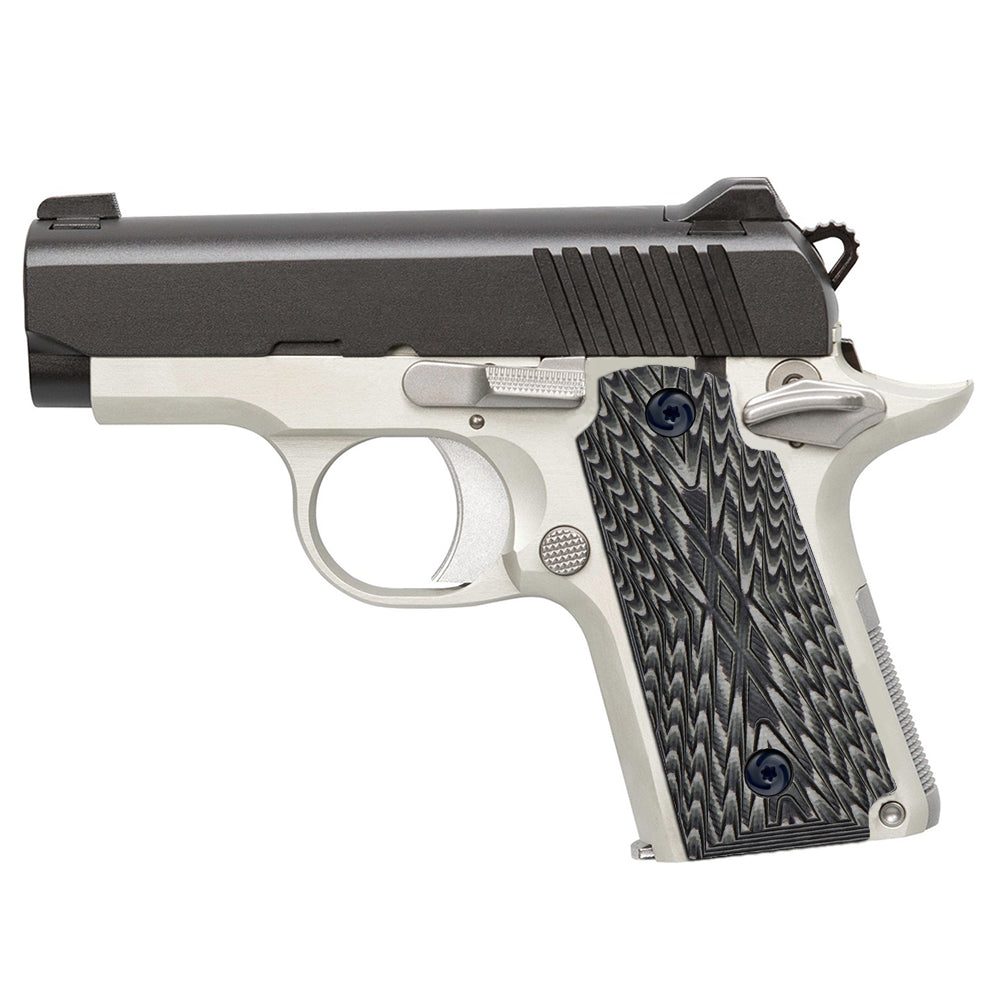 Guuun Kimber Micro Carry 380 ACP G10 Grips with Ambi, Aggressive OPS Crosshatch Texture K3-X - Guuun Grips