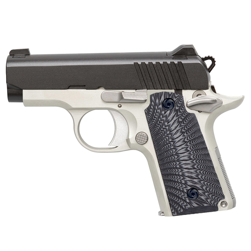 Guuun Kimber Micro Carry 380 ACP G10 Grips with Ambi, Sunburst Tactical Texture K3-S - Guuun Grips