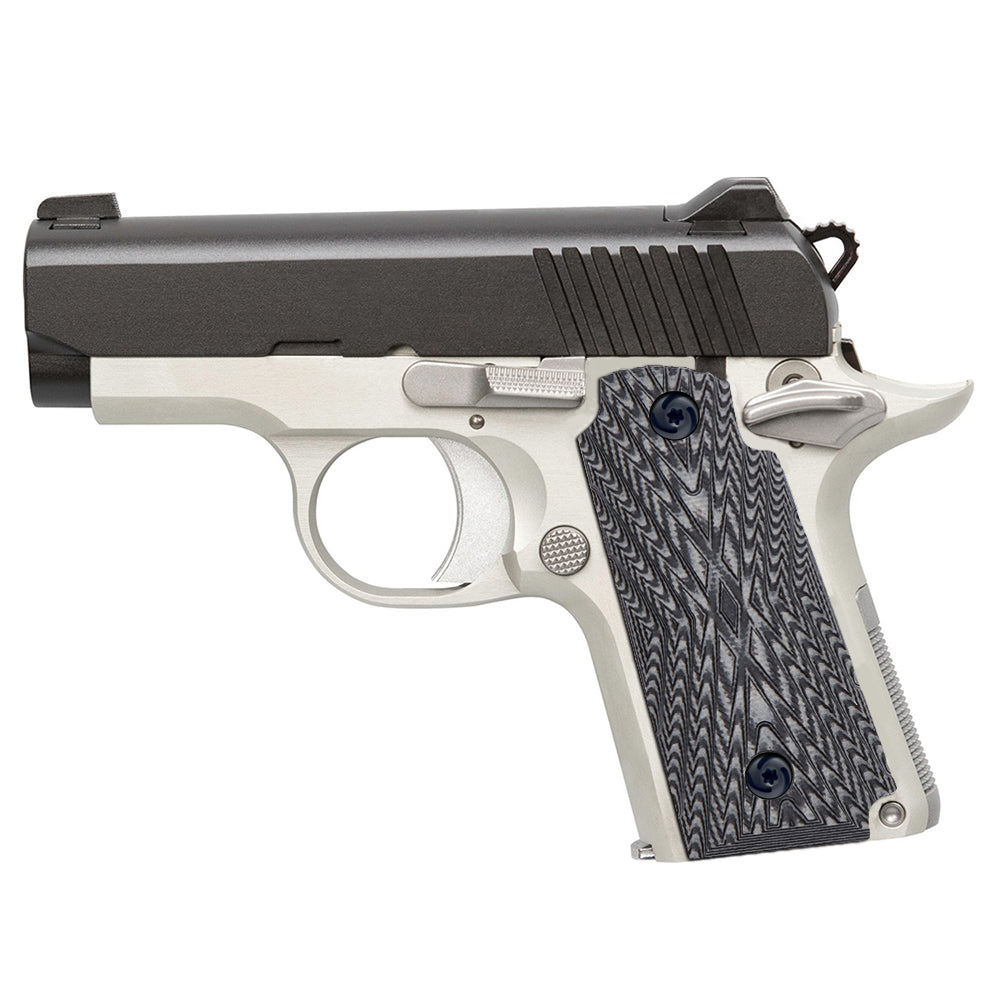 Guuun Kimber Micro Carry 380 ACP G10 Grips with Ambi, Aggressive OPS Crosshatch Texture K3-X - Guuun Grips