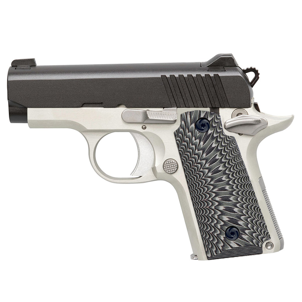 Guuun Kimber Micro Carry 380 ACP G10 Grips with Ambi, Sunburst Tactical Texture K3-S - Guuun Grips