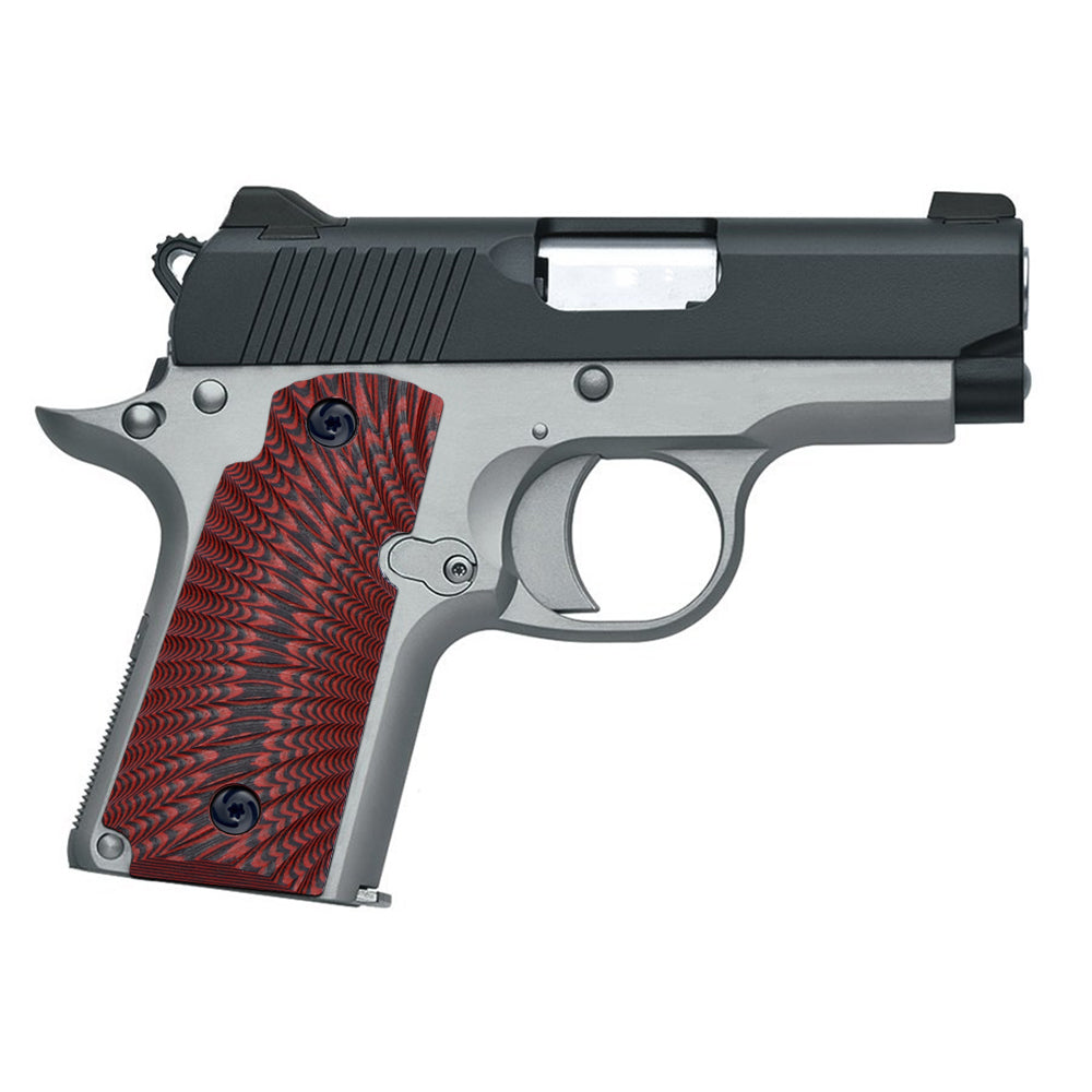 Guuun Kimber Micro Carry 380 ACP G10 Grips with Ambi, Sunburst Tactical Texture K3-S - Guuun Grips