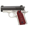 Guuun Kimber Micro Carry 380 ACP G10 Grips with Ambi, Aggressive OPS Crosshatch Texture K3-X - Guuun Grips