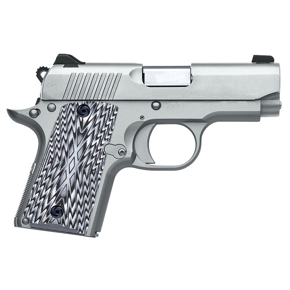 Guuun Kimber Micro Carry 9 9mm Grips G10 Grips, Aggressive OPS Crosshatch Texture K9-X - Guuun Grips