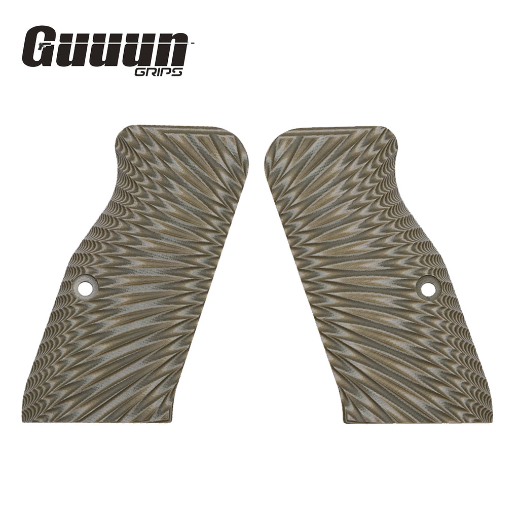 Guuun G10 Grips for Large Frame Tanfoglio / EAA Witness Starburst Texture Medium T95-S - Guuun Grips