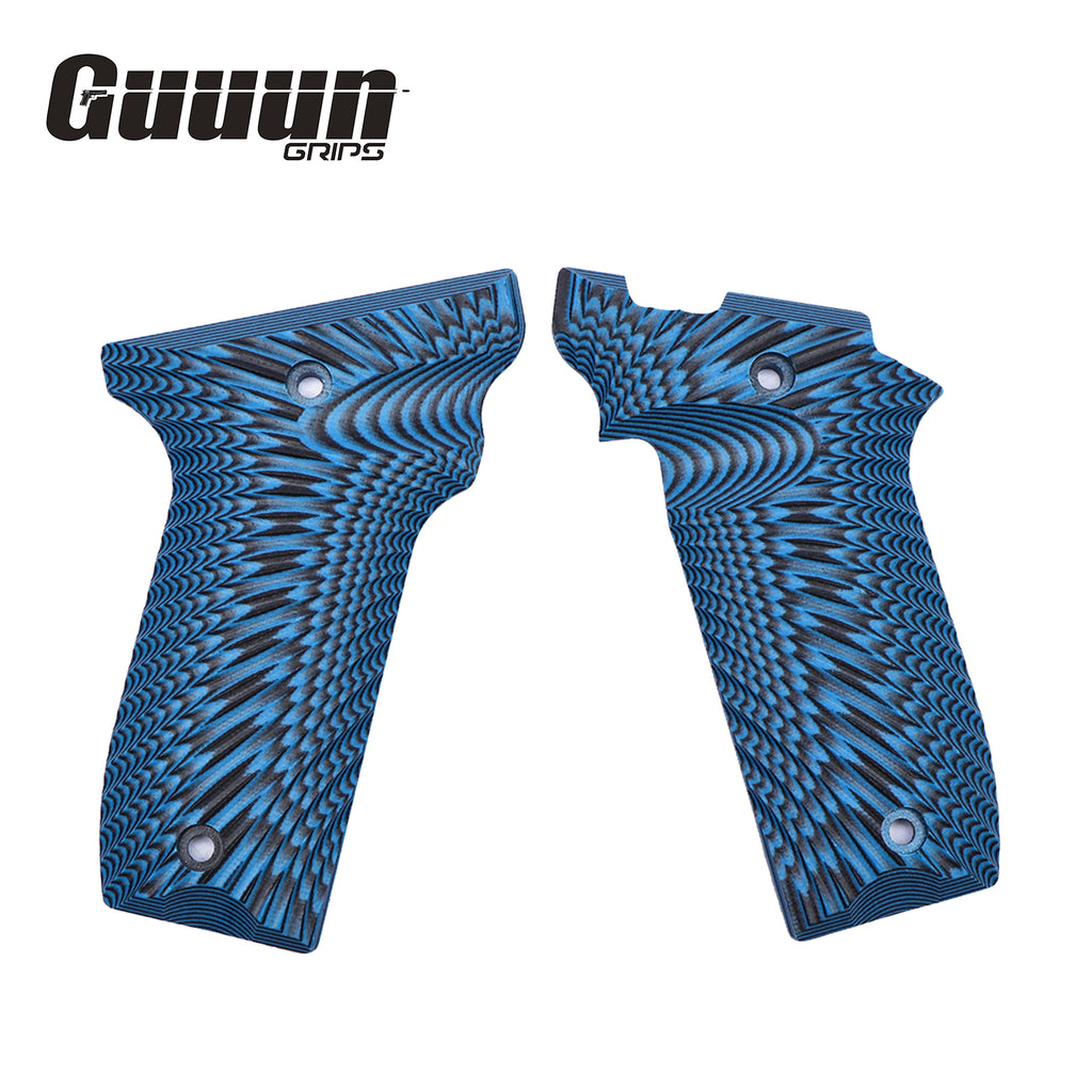 Guuun G10 Grips for S&W Victory 22 SW22 Grips, Sunburst Texture V22-S - Guuun Grips