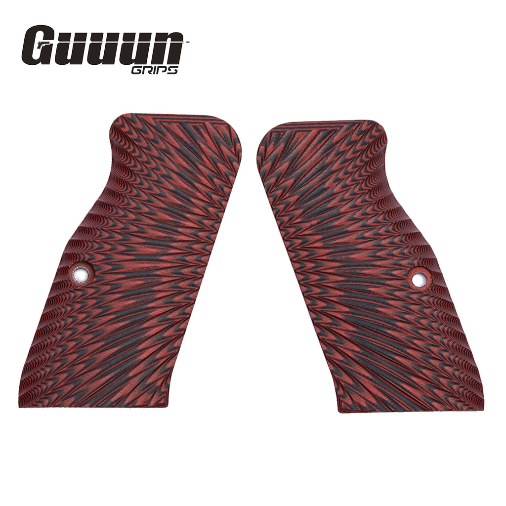 Guuun G10 Grips for Large Frame Tanfoglio / EAA Witness Starburst Texture Medium T95-S - Guuun Grips