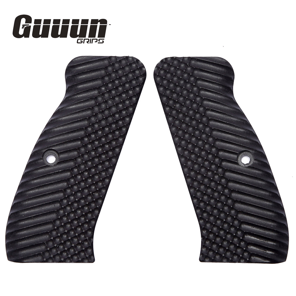 Guuun CZ 75 Grips Full Size G10 CZ75 SP-01 Grip OPS Tactics Texture  - 8 Color Options -H6 LX - Guuun Grips