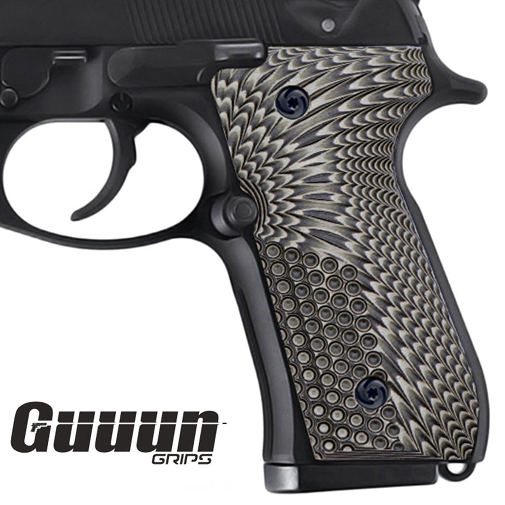 Guuun Beretta 92 / 96 Full Size G10 Grips m9 96a1 Eagle Wings OPS Texture B92 A - Guuun Grips