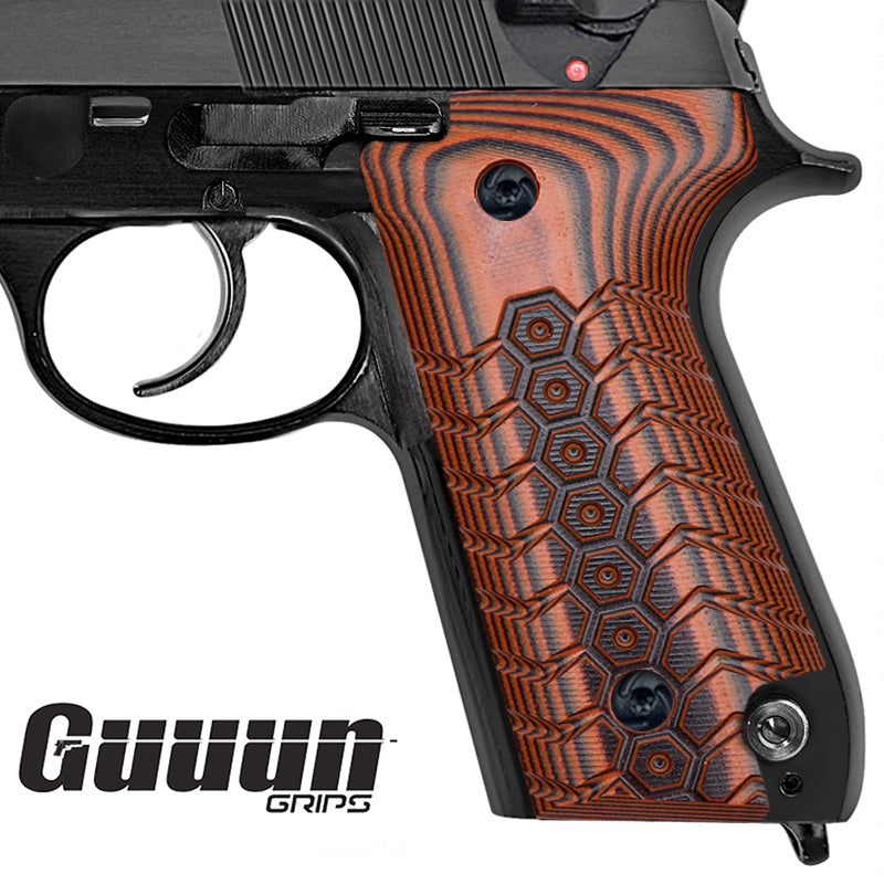Guuun Beretta 92S G10 Grips Gun Grips Mechanical Texture B92Q-WU - Guuun Grips