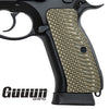 Guuun CZ 75 Grips Full Size G10 CZ75 SP-01 Grip OPS Tactics Texture  - 8 Color Options -H6 LX - Guuun Grips