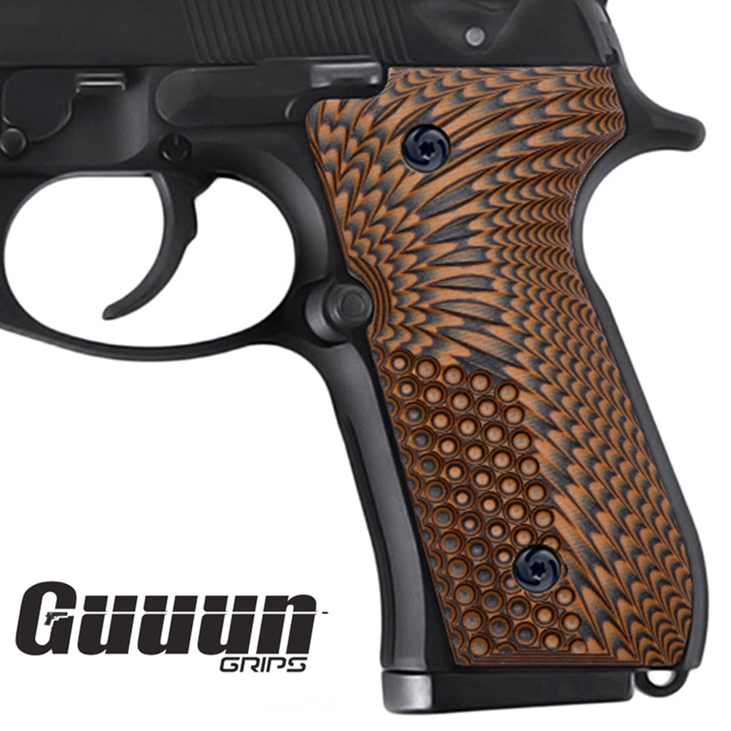 Guuun Beretta 92 / 96 Full Size G10 Grips m9 96a1 Eagle Wings OPS Texture B92 A - Guuun Grips