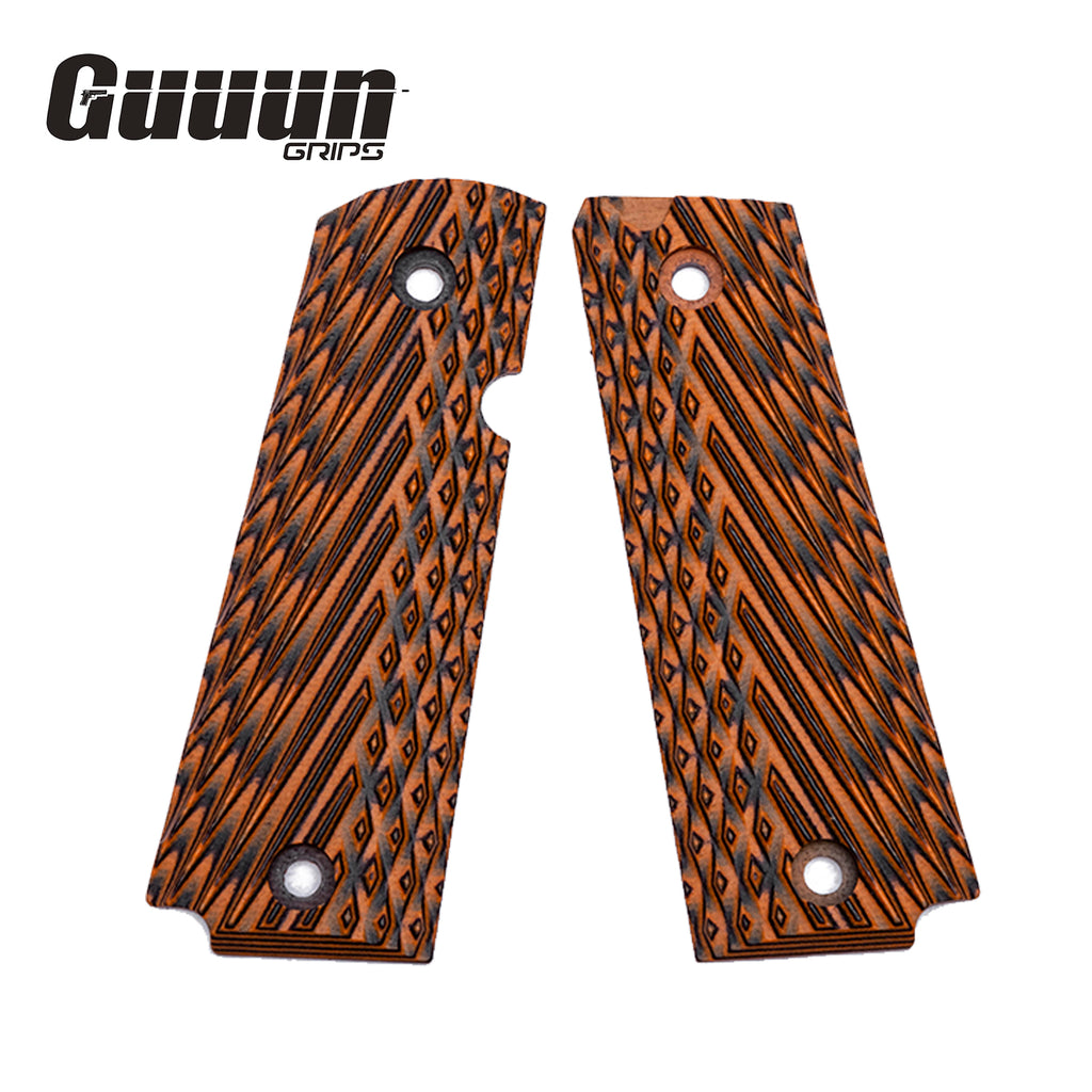 Guuun G10 Grips for Rock Island Baby Rock 380 Diamond Cut Texture R3-AD - Guuun Grips