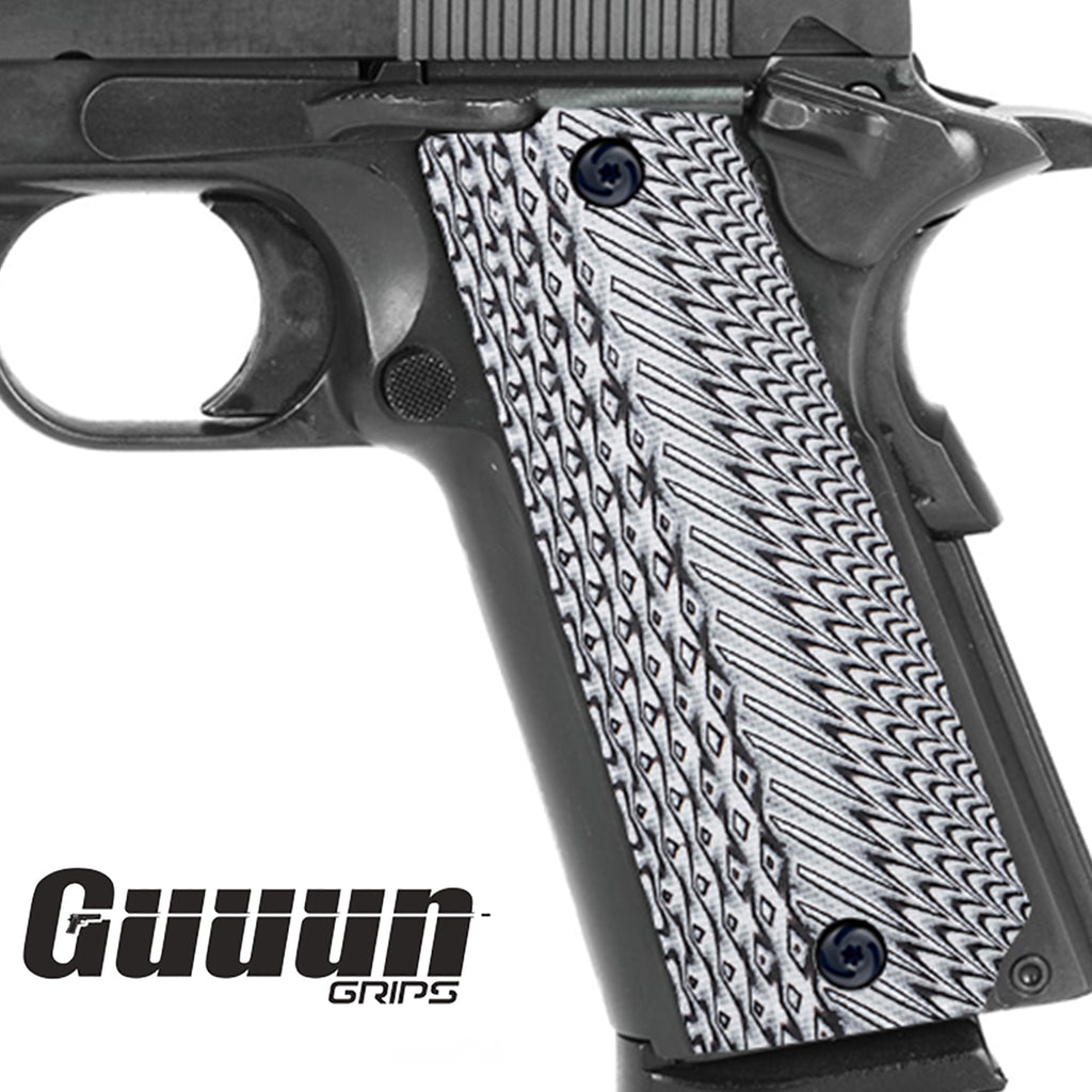 Guuun G10 Grips for Llama MAX-1 C/F or L/F, Diamond Cut Texture LL2-AD - Guuun Grips