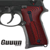 Guuun Beretta 92FS Compact Beretta 96 Compact G10 Grips ECG Wave Texture B92C DB - Guuun Grips