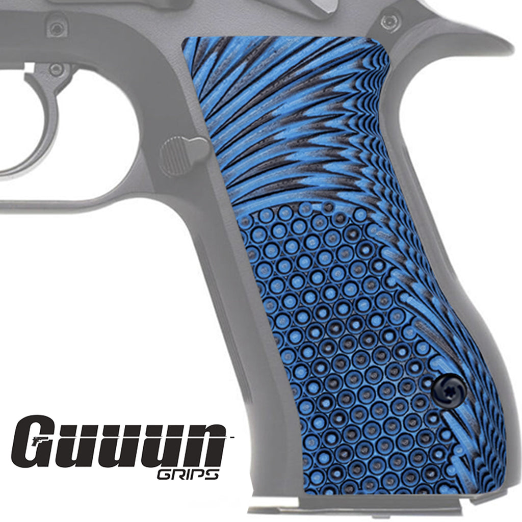 Guuun G10 Grips for Jericho 941 F9 OPS Starburst Texture - 5 Color Options - JLK-A - Guuun Grips