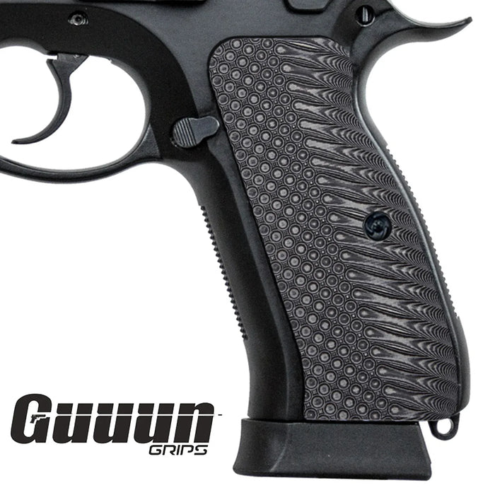Guuun CZ 75 Grips Full Size G10 CZ75 SP-01 Grip OPS Tactics Texture - 8 Color Options -H6 LX - Guuun Grips