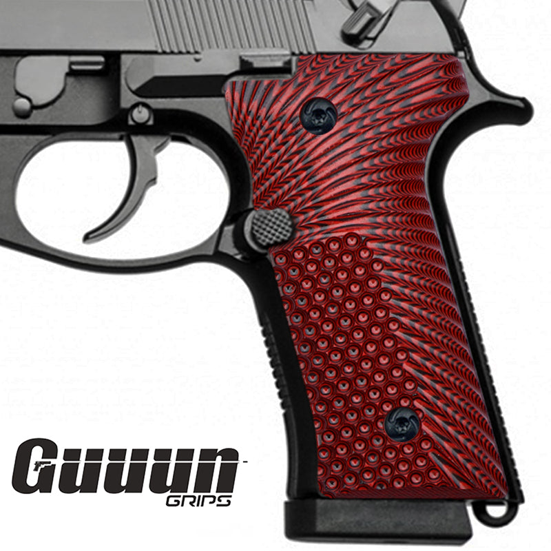 Guuun Beretta 92X G10 Grips for Beretta M9A3 & Beretta 92 Vertec OPS Eagle Wings Texture B92V-A - Guuun Grips