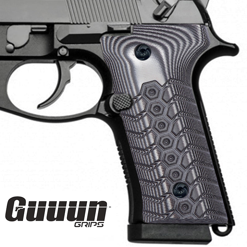 Guuun Beretta 92X G10 Grips for Beretta M9A3 & Beretta 92 Vertec Mechanical Texture B92V-WU - Guuun Grips