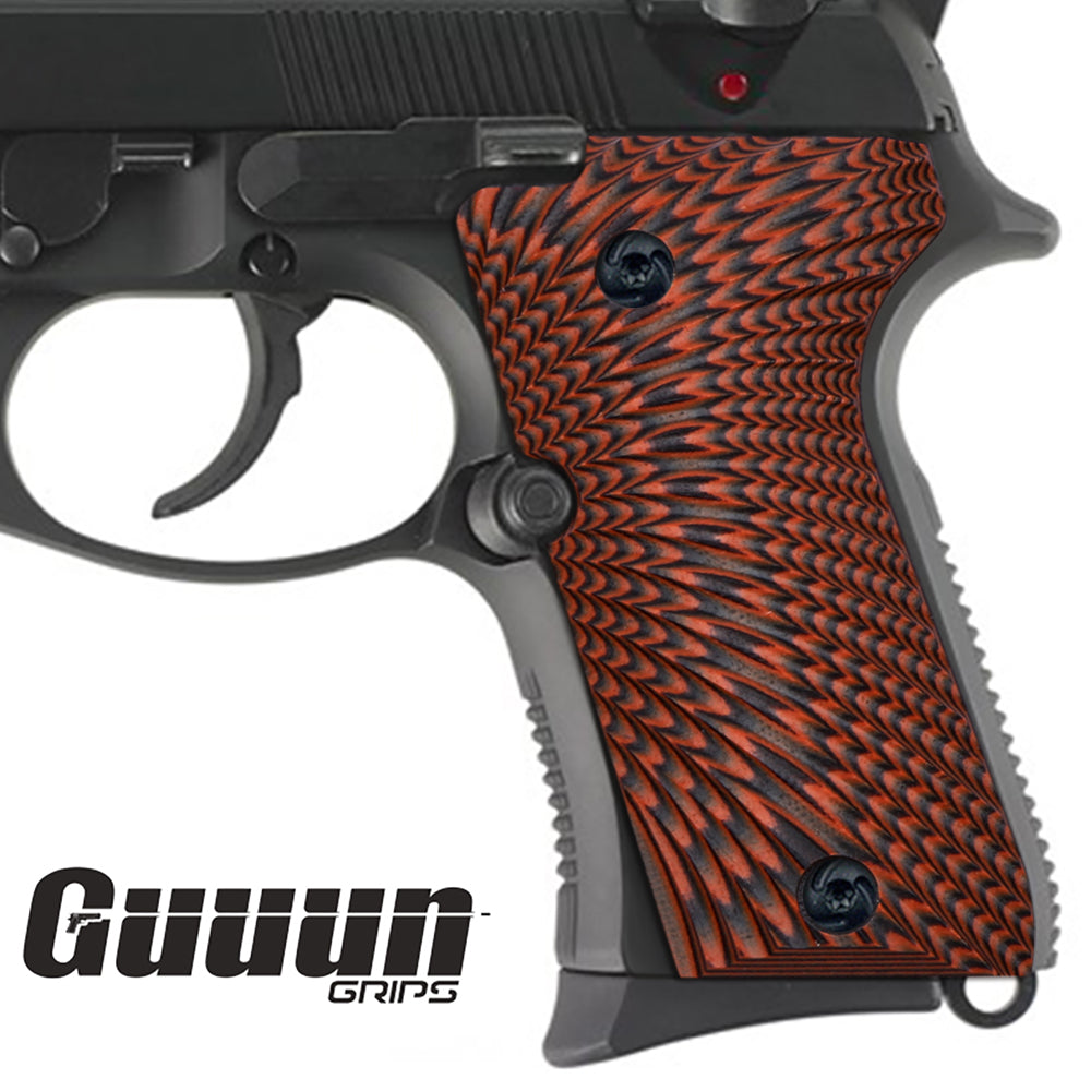 Guuun Beretta 92FS Compact Beretta 96 Compact G10 Grips Sunburst Texture B92C S - Guuun Grips