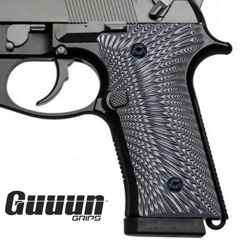 Guuun G10 Grips for Beretta M9A3 & Beretta 92 Vertec, Sunburst Tactical Texture B92V-S - Guuun Grips