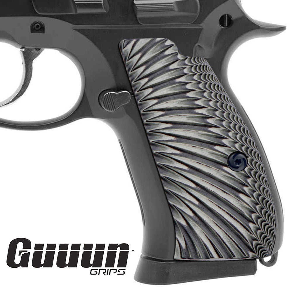 Guuun G10 Grips for CZ75 Compact fit CZ P-01 PCR CZ85 Compact Sunburst Texture SPC S - Guuun Grips