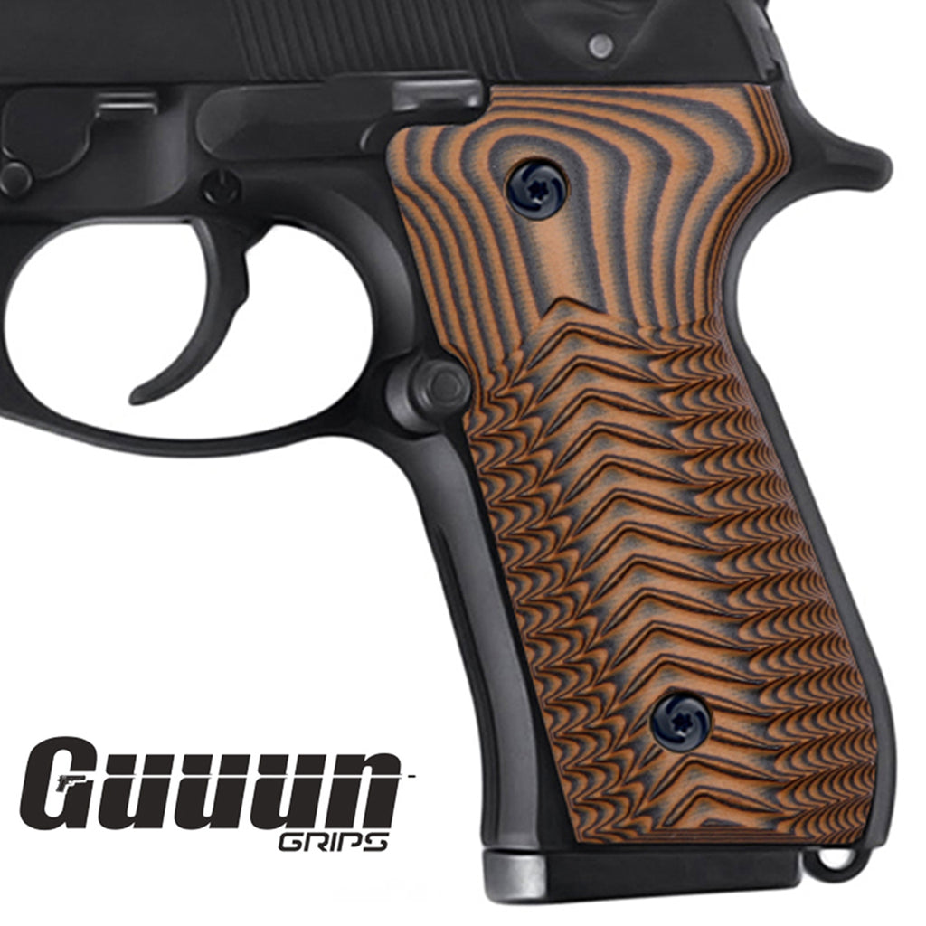 Guuun Beretta 92 Grips G10 Full Size Beretta 92fs 96 Grips ECG Texture B92 DB - Guuun Grips