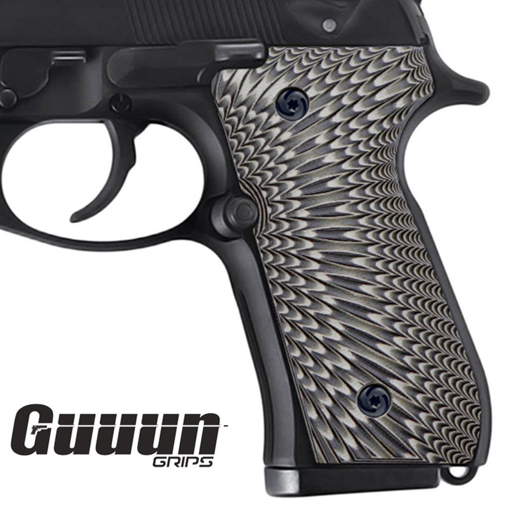 Guuun Beretta 92 Grips G10 Full Size Beretta 92fs 96 Grips Sunburst Texture B92 S - Guuun Grips