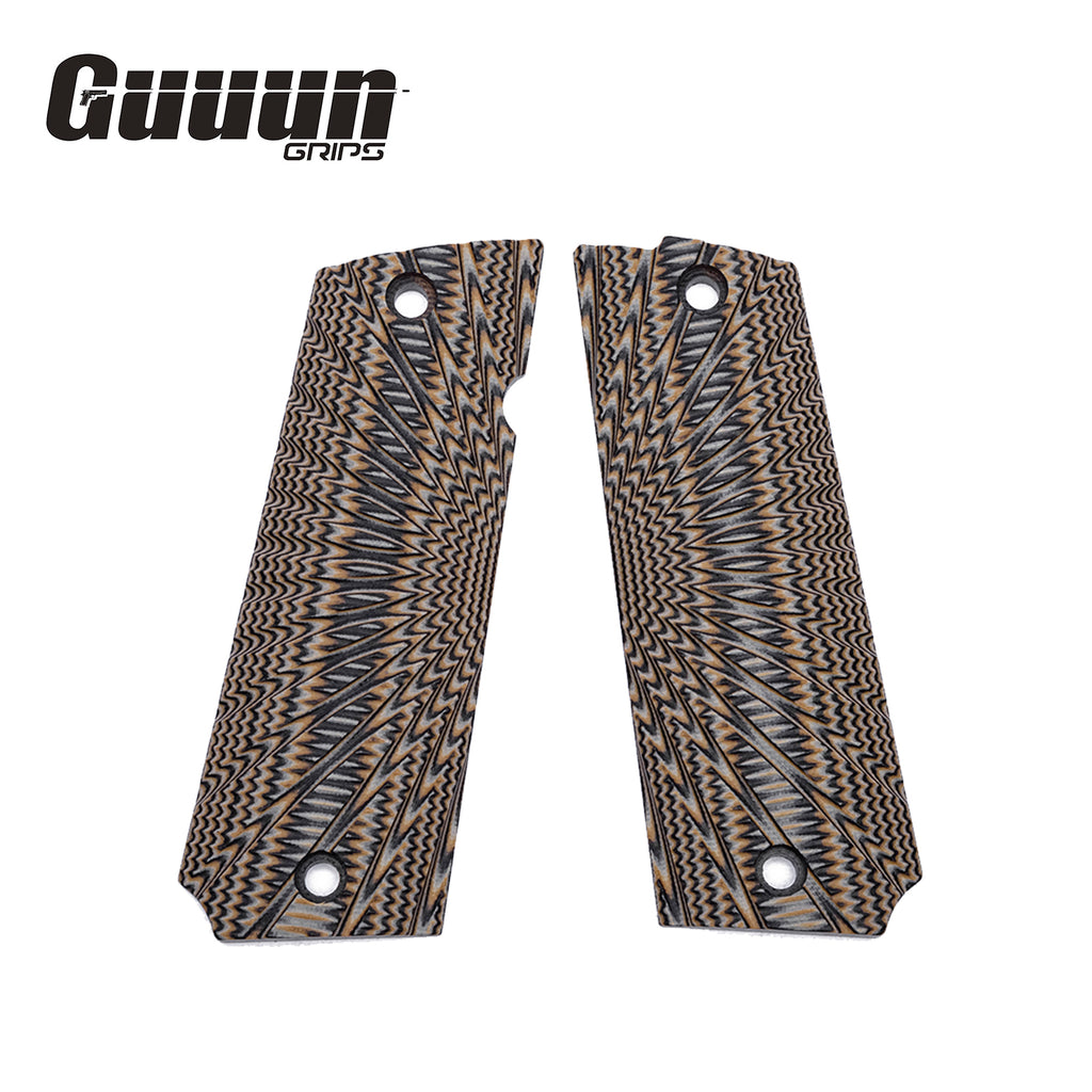 Guuun G10 Grips for Llama MAX-1 C/F or L/F, OPS Starburst Texture LL2-GS - Guuun Grips