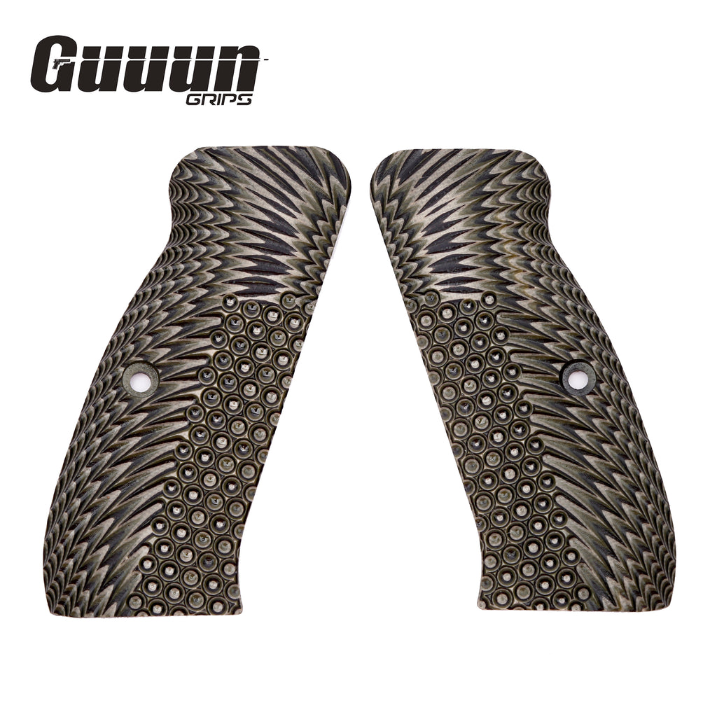 G10 Grips for CZ 75 Full Size or Compact Size  - Multiple ops textures available - Guuun Grips