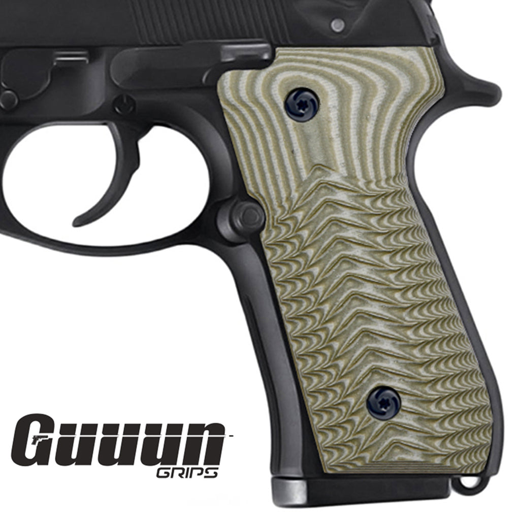 Guuun Beretta 92 Grips G10 Full Size Beretta 92fs 96 Grips ECG Texture B92 DB - Guuun Grips