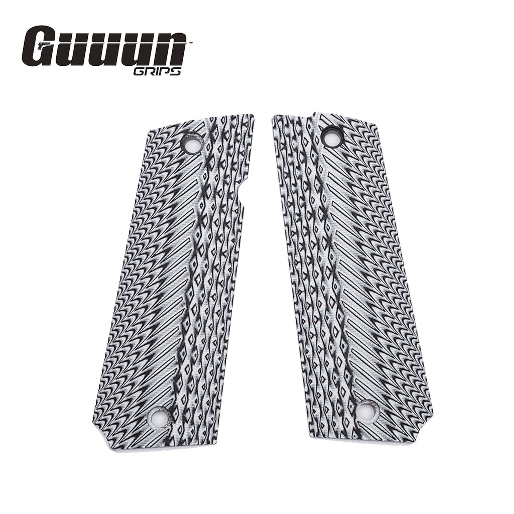 Guuun G10 Grips for Llama MAX-1 C/F or L/F, Diamond Cut Texture LL2-AD - Guuun Grips