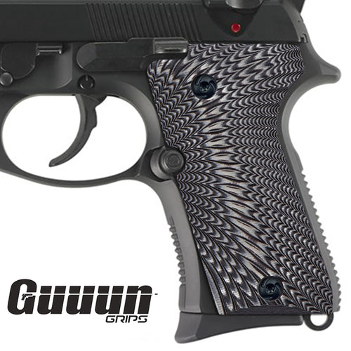Guuun Beretta 92FS Compact Beretta 96 Compact G10 Grips Sunburst Texture B92C S - Guuun Grips