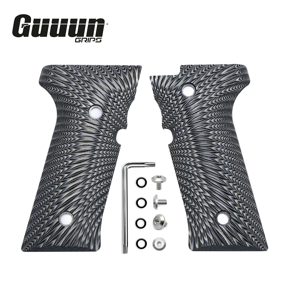 Guuun G10 Grips for Beretta M9A3 & Beretta 92 Vertec, Sunburst Tactical Texture B92V-S - Guuun Grips