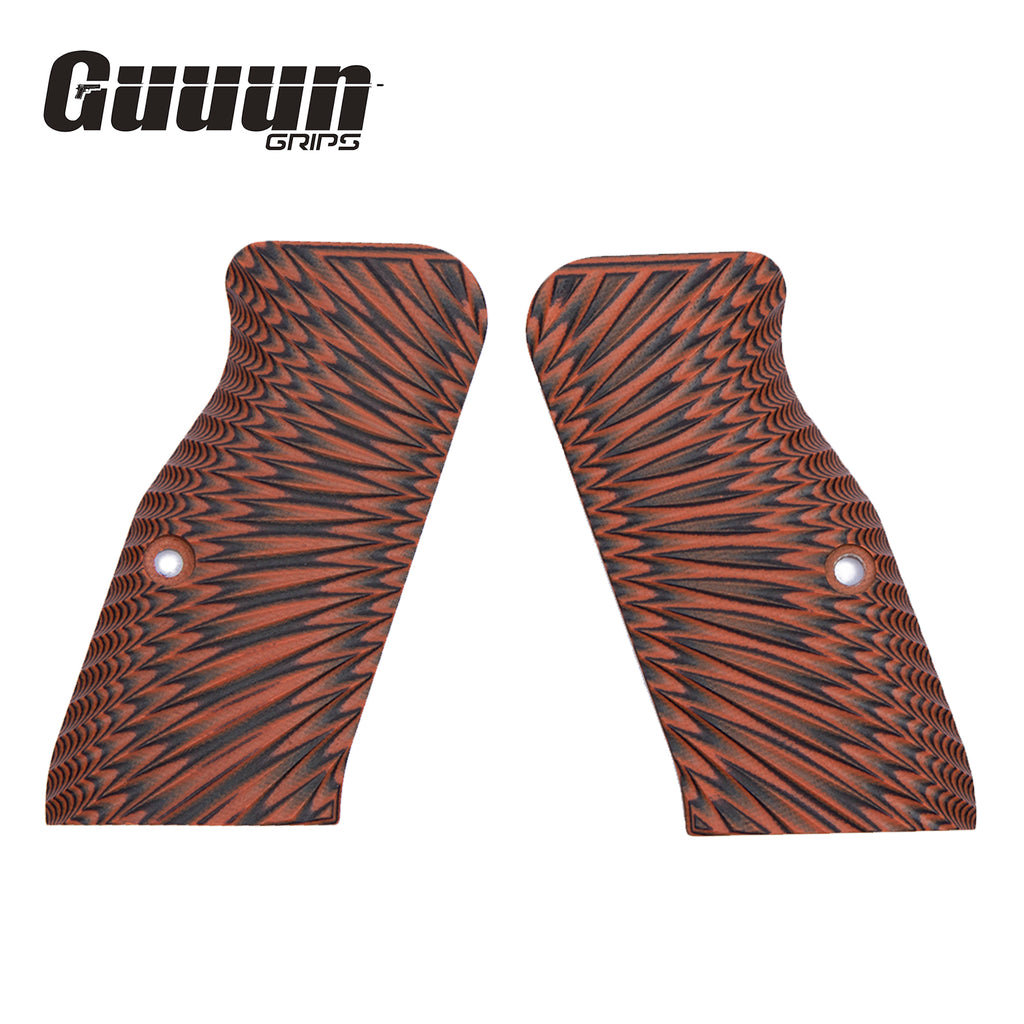 Guuun G10 Grips for Large Frame Tanfoglio / EAA Witness Starburst Texture Medium T95-S - Guuun Grips