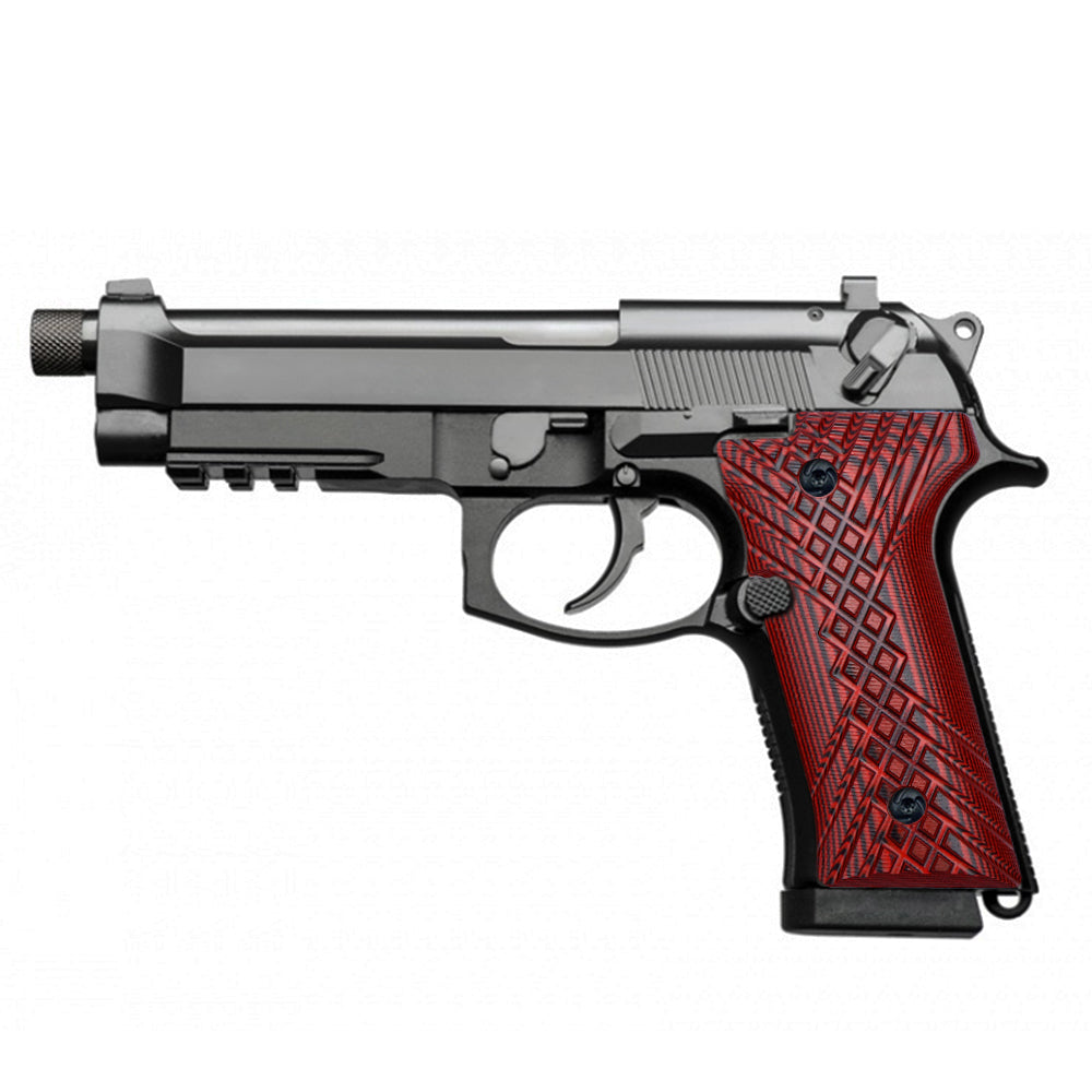 Guuun Beretta 92X G10 Grips for Beretta M9A3 & Beretta 92 Vertec Crosshatch Texture B92V-JX - Guuun Grips