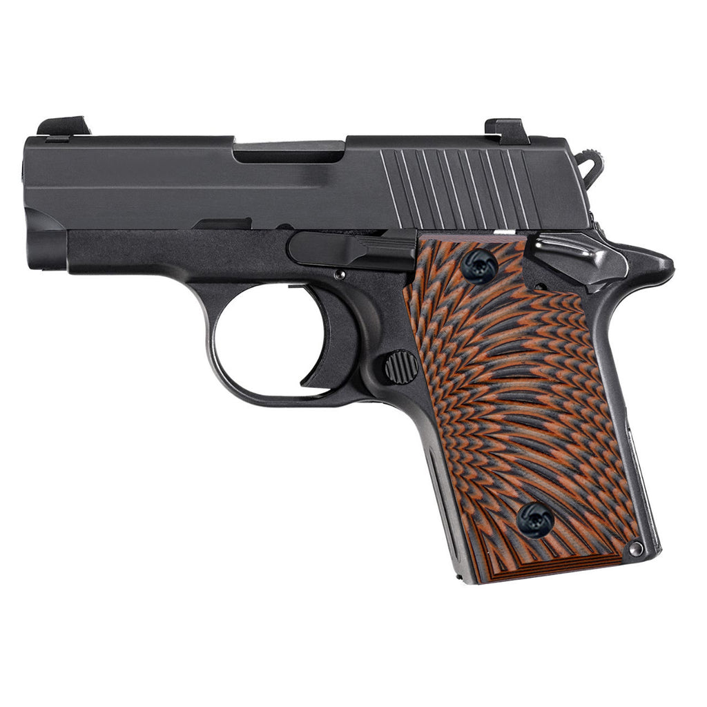 Guuun G10 Pistol Grips for Sig Sauer P238 - Tactical Sunburst Texture - P2-S - Guuun Grips