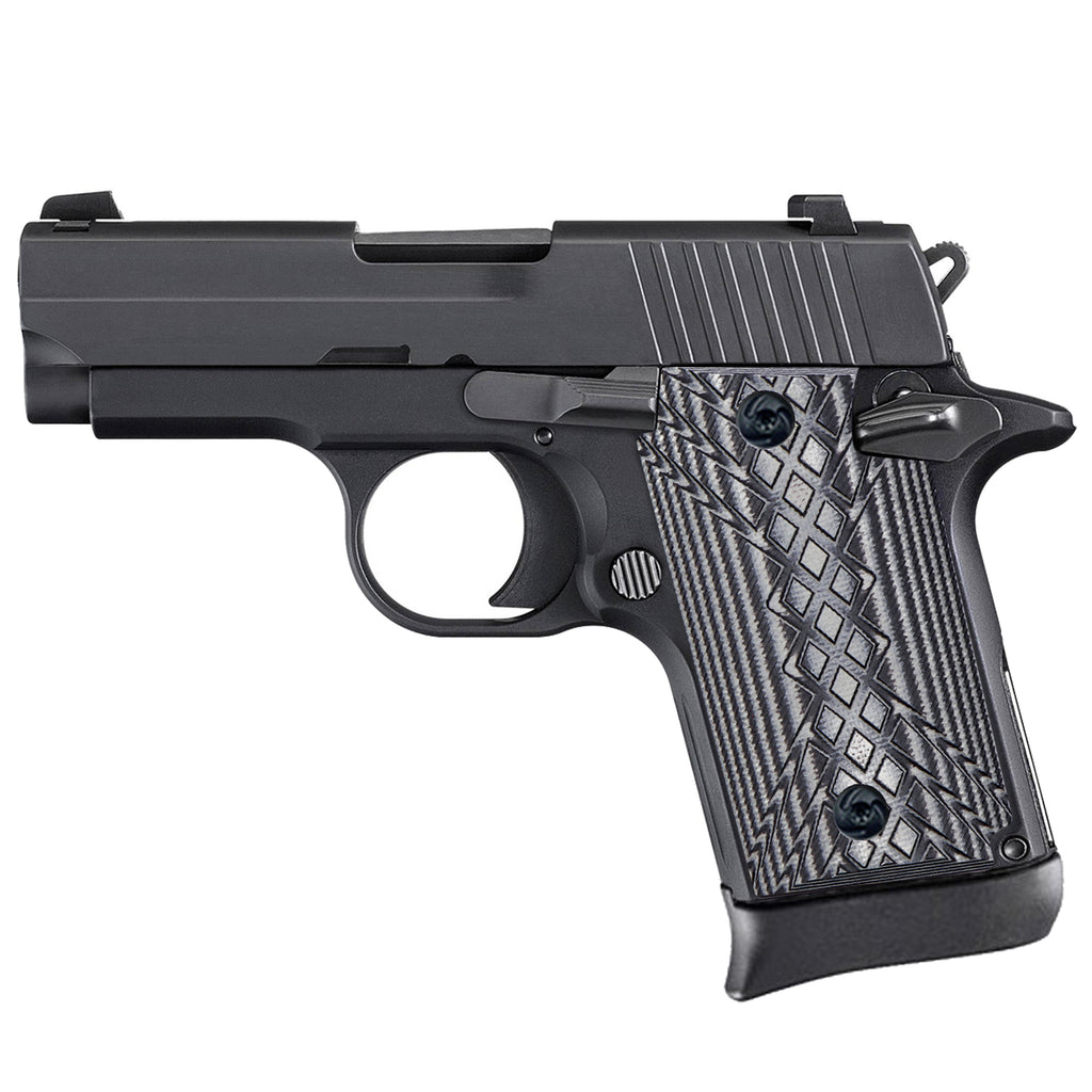 Guuun G10 Grips for Sig Sauer P938 OPS Crosshatch Texture - P9-JX - Guuun Grips