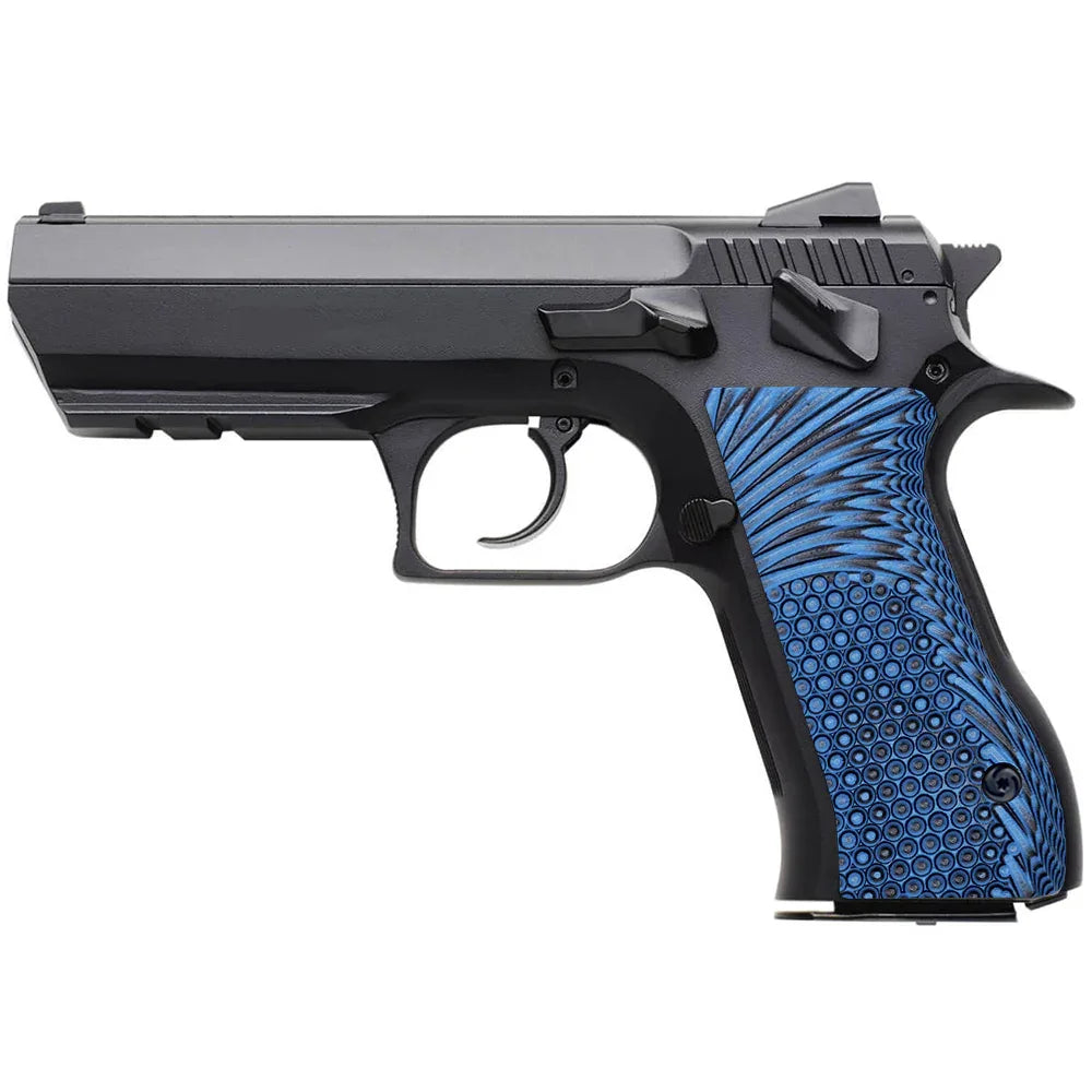 Jericho 941 Pistol Grips – Smooth Pearl With Gold Leaf Accents (Plastic)