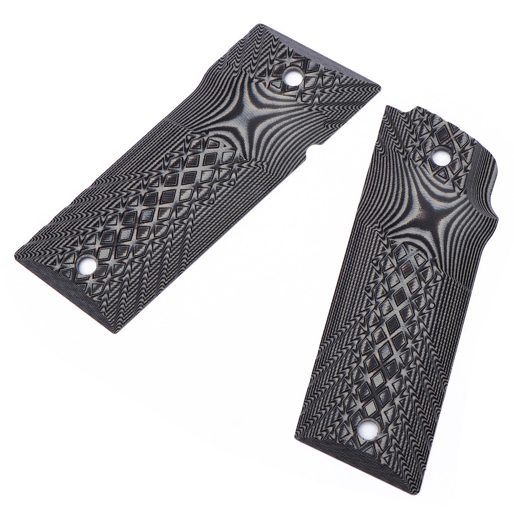 Guuun G10 Grips for Coonan 357 Automatic Magnum 1911 Grip, OPS Crosshatch Texture CN1-JX - Guuun Grips