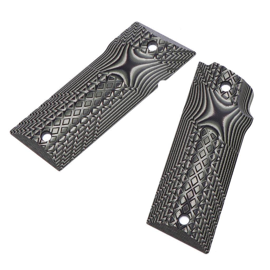 Guuun G10 Grips for Coonan 357 Automatic Magnum 1911 Grip, OPS Crosshatch Texture CN1-JX - Guuun Grips