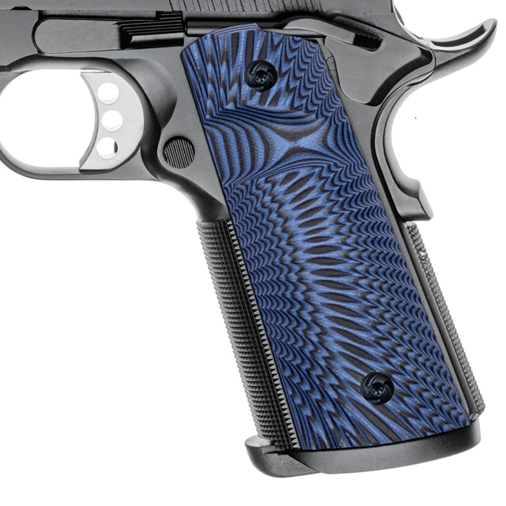 Guuun 1911 Magwell Grips Full Size 1911 G10 Grips Aggressive Sunburst Texture H3-S - Guuun Grips